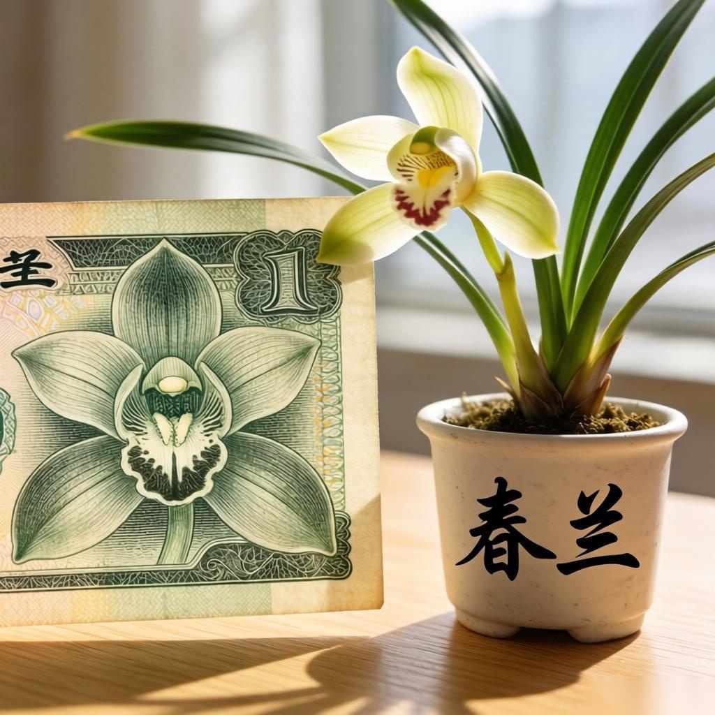 人民币上的花,养一盆,天天有钱花