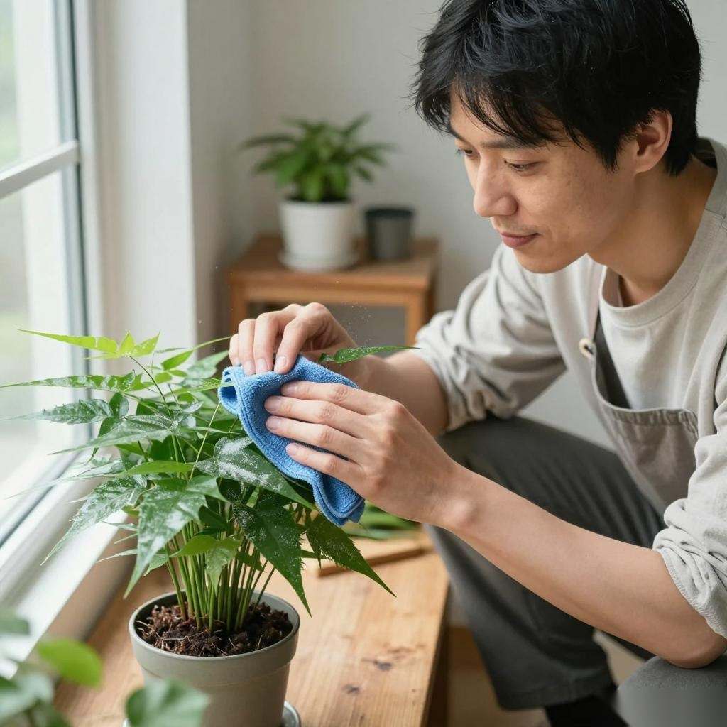 为什么文竹叶子有白的