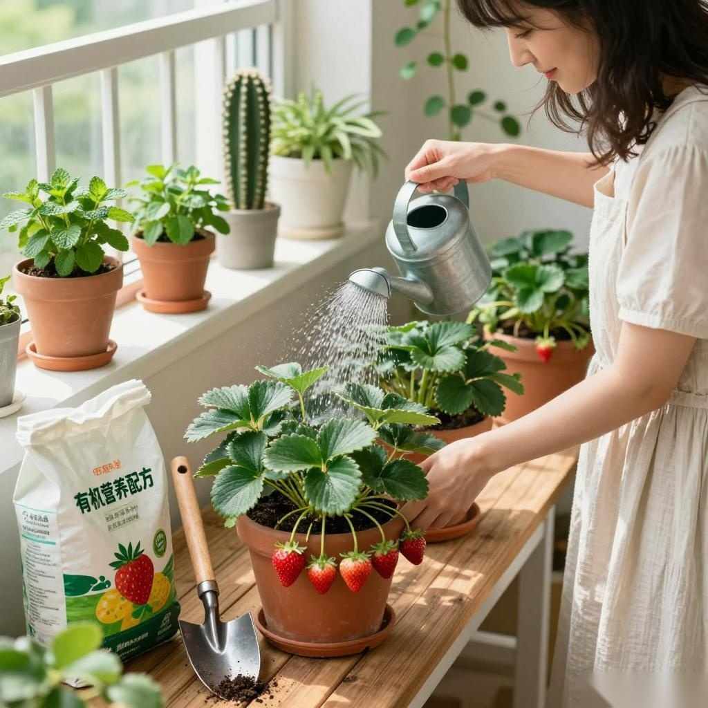 阳台草莓的种植方法