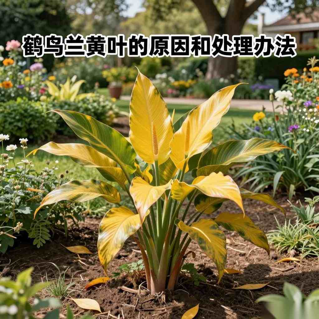 鹤望兰黄叶的原因和处理办法