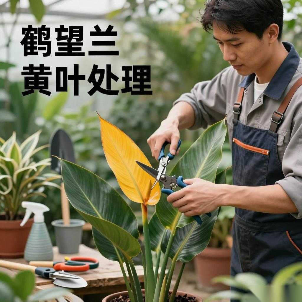 鹤望兰黄叶的原因和处理办法