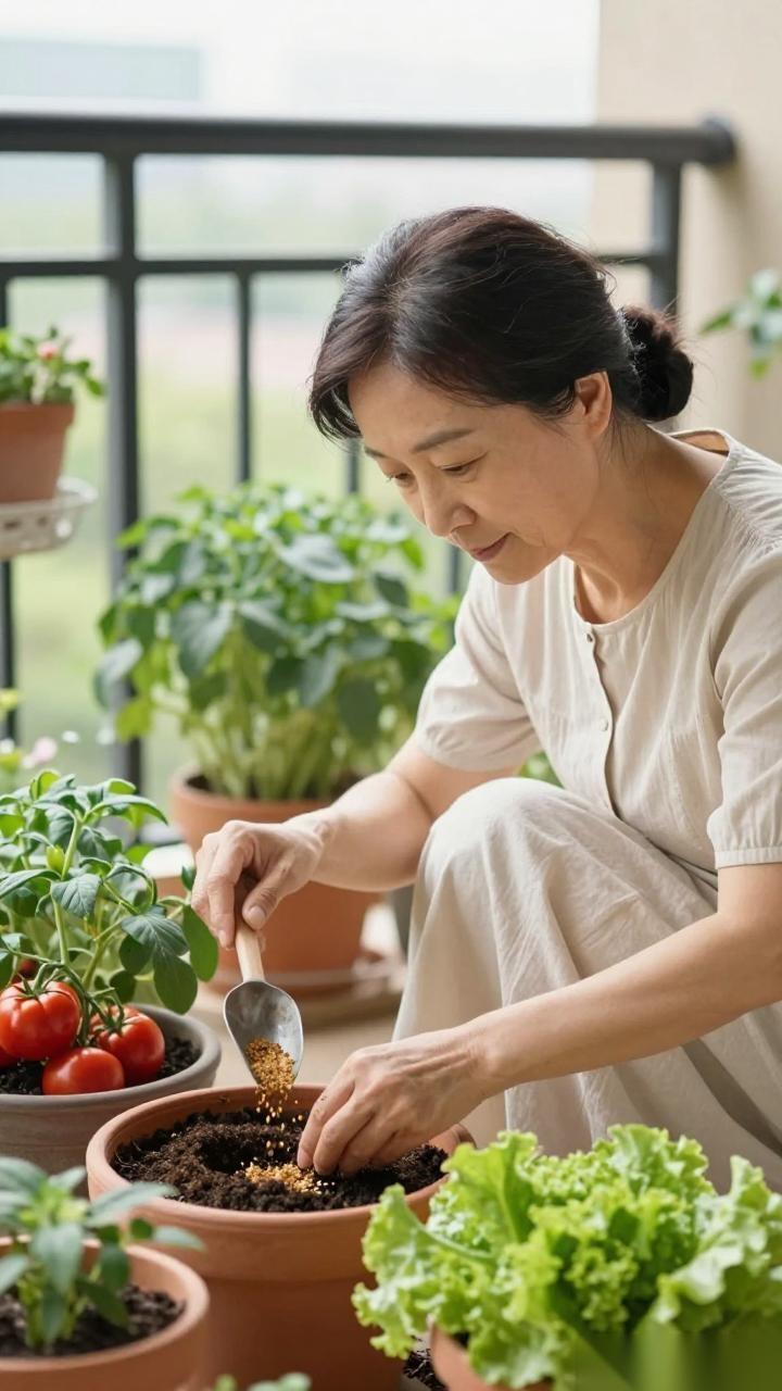 阳台蔬菜怎么施肥