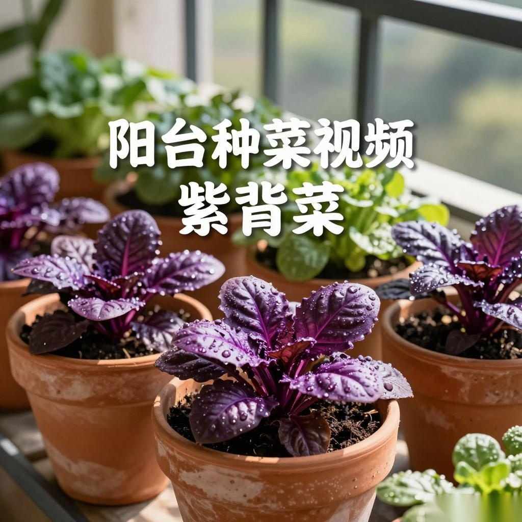 「阳台种菜视频」紫背菜