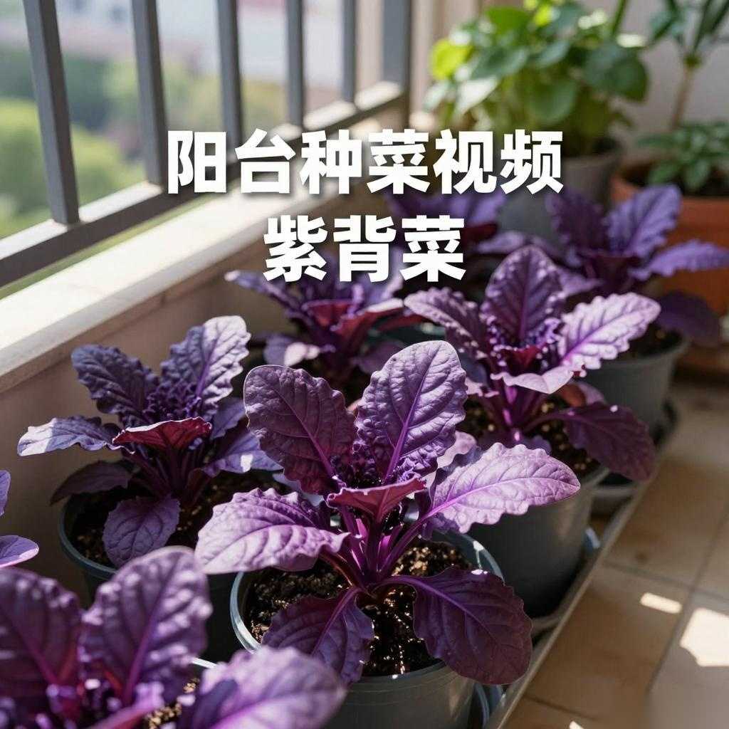 「阳台种菜视频」紫背菜