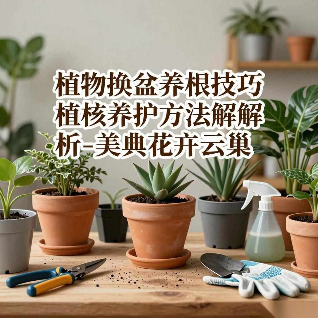 植物换盆养根技巧与植株养护方法解析-美典花卉云巢