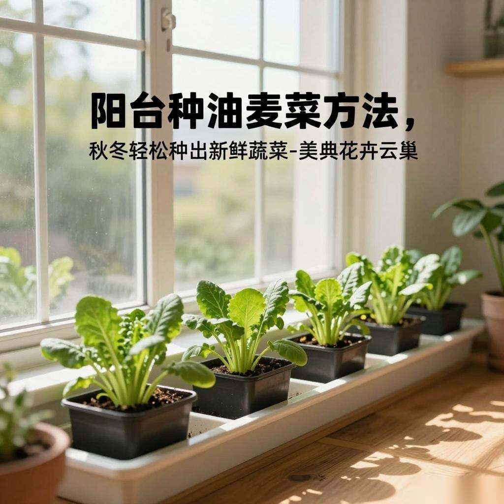 阳台种油麦菜方法,秋冬轻松种出新鲜蔬菜-美典花卉云巢