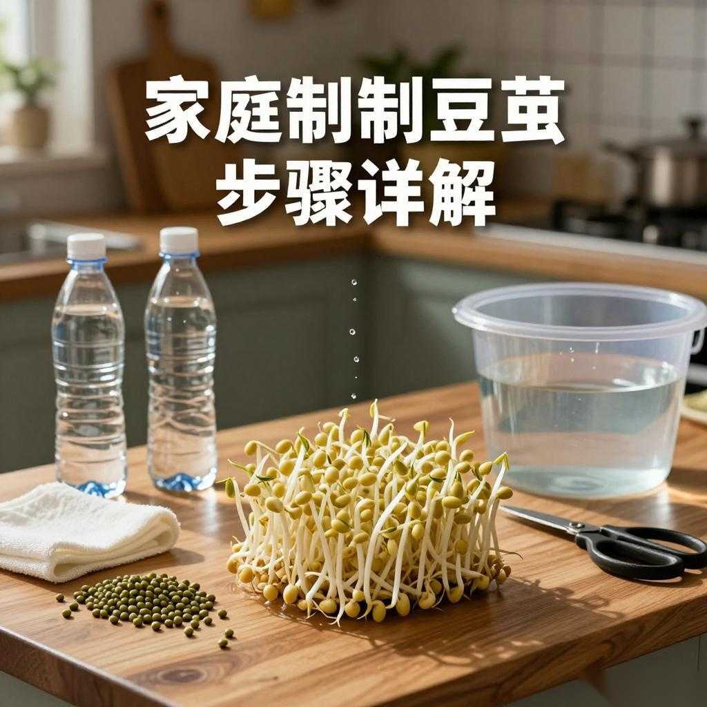 家庭自制豆芽步骤详解：轻松发芽方法-美典花卉云巢