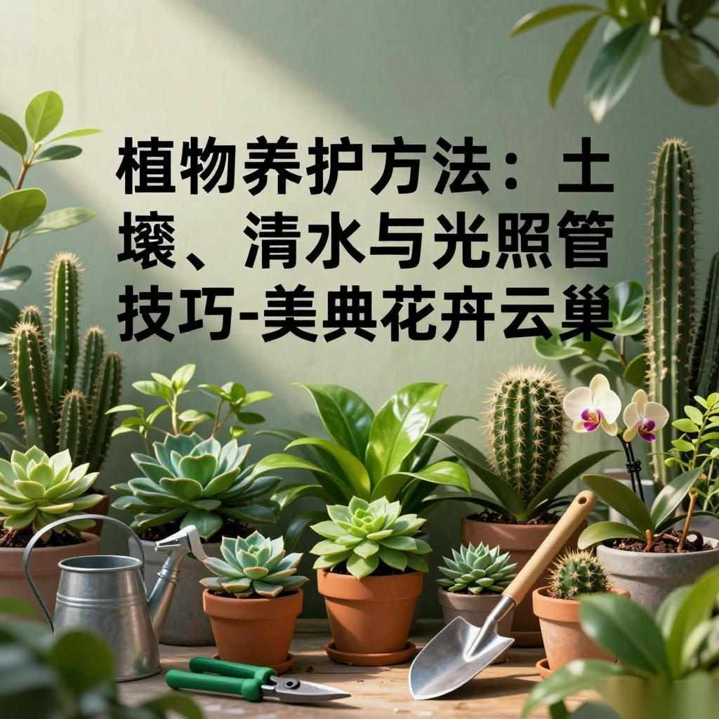 植物养护方法:土壤、浇水与光照管理技巧-美典花卉云巢