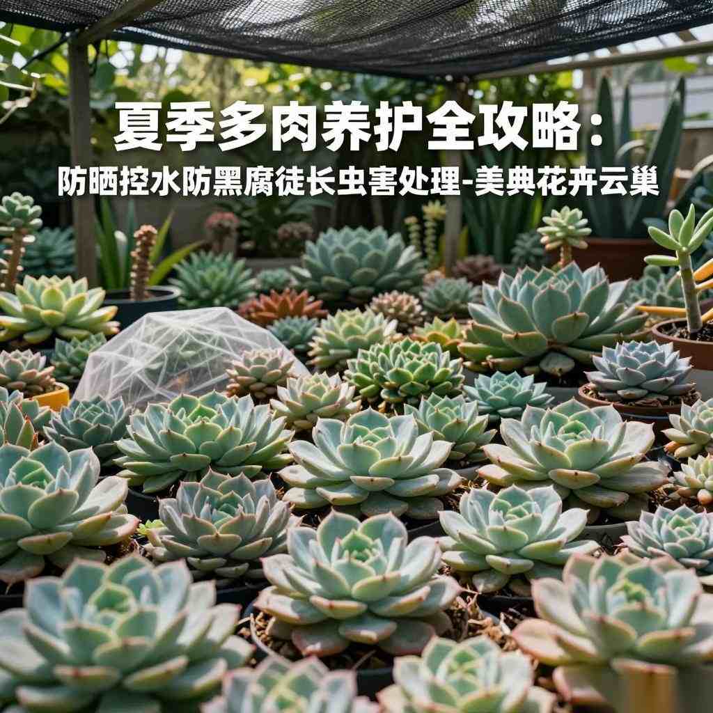 夏季多肉养护全攻略：防晒控水防黑腐徒长虫害处理-美典花卉云巢
